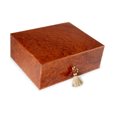 Elie Bleu Classic Amboyna Burl Humidor - 75 Cigar Capacity