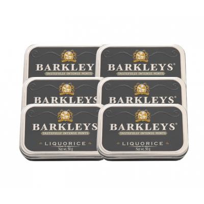 Barkleys Mints - Liquorice Tin - 6 x 50g (300g)