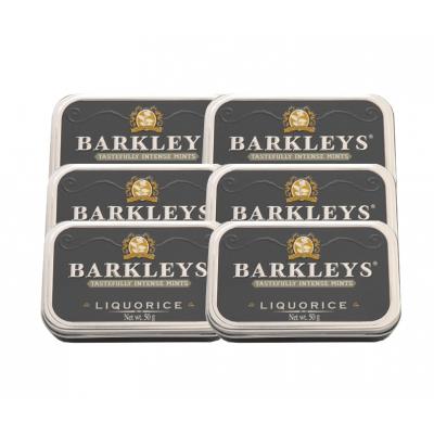 Barkleys Mints - Liquorice Tin - 6 x 50g (300g)