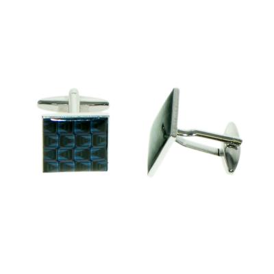 Retro Blue Squares Cufflinks