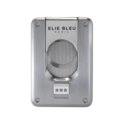 Elie Bleu Brushed Metal Cigar Cutter