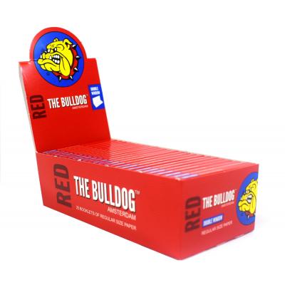 The Bulldog Red Regular Double Window Rolling Papers 25 Packs