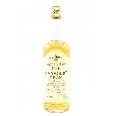 Cardhu 15 Year Old The Managers Dram 1989 - 63% 75cl