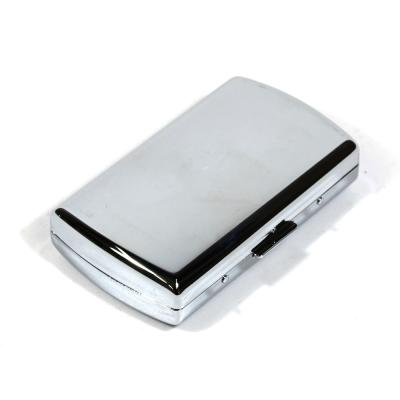 Chrome Cigarette Case - Fits Up To 12 King Size Cigarettes