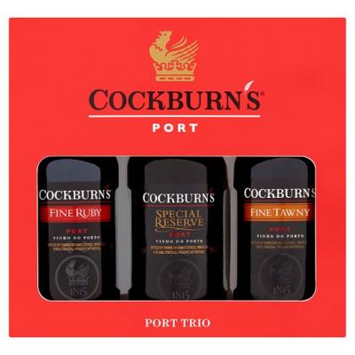 Cockburns Port Trio Gift Set 3x5cl
