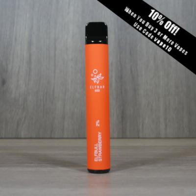 Elf Bar 600 Disposable Vape Bar - Elf Bull Strawberry