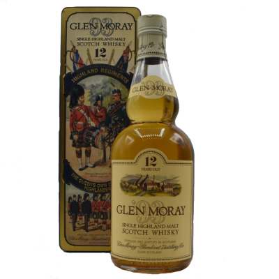 Glen Moray 12 Years Old Regiments Queen's Own Cameron Highlanders - 40% 75cl