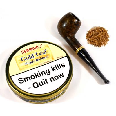 Germains Gold Leaf Ready Rubbed Pipe Tobacco 50g Tin