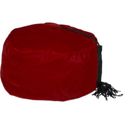 Velvet Havana Cigar Smoking Cap - Red