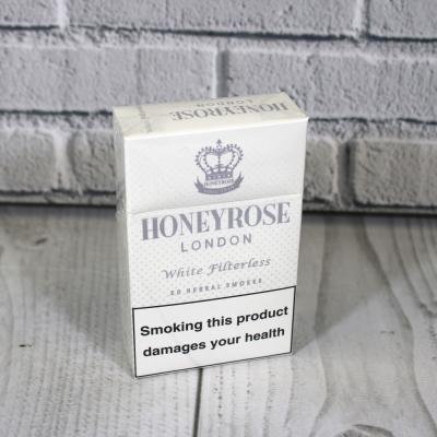 Honeyrose London White Filterless Flip Top - 1 Pack of 20 Herbal Cigarettes (20)