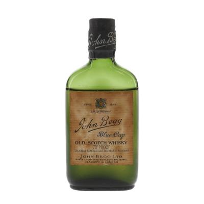 John Begg Blue Cap Bottled 1950s Miniature - 40% 5cl