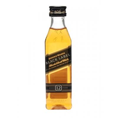 Johnnie Walker Black Label Blended Scotch Whisky - 5cl 40%