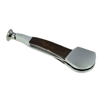 DeLuxe Stainless Pipe Shape Pipe Tool With Wood Inserts