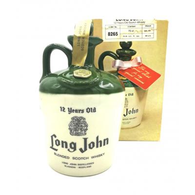 Long John 12 Year Old Blended Scotch Ceramic Decanter - 43% 75cl 