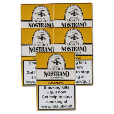 Nostrano del Brenta Il Casanova Cigar - 5 Packs of 5 (25 Cigars)