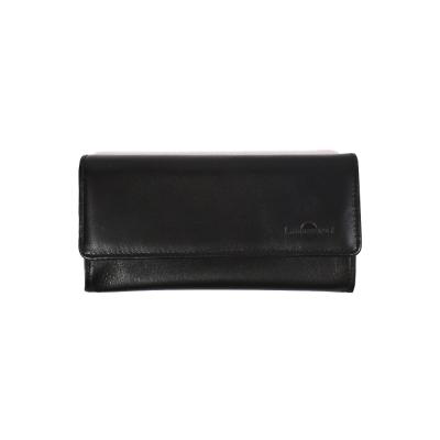 dunhill BRAND NEW DUNHILL LARGE ZIPPED POUCH BLACK ITALIAN CALFSKIN LEATHER IN BOX 