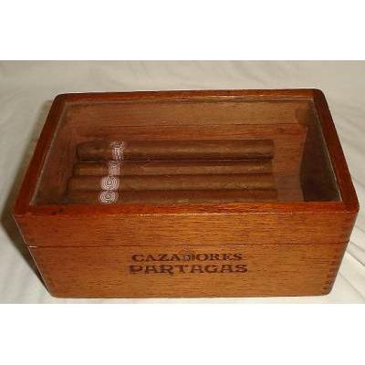 Partagas Cazadores Box with Glass Top - Late 1930s