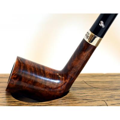 Peterson Churchwarden Dublin Smooth Nickel Mounted Fishtail Pipe (PEC050)