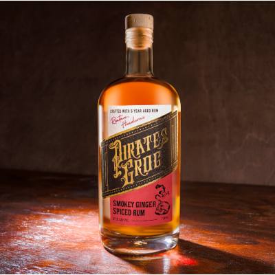 Pirates Grog Smokey Ginger Spiced Rum - 37.5% 70cl