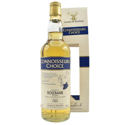 Rosebank 1991 Gordon and MacPhail Connoisseurs Choice - 43% 70cl