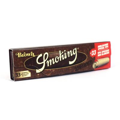 Smoking Brown King Size Rolling Papers & Tips 1 pack