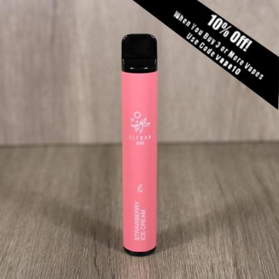 Elf Bar 600 Disposable Vape Bar - Strawberry Ice Cream