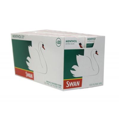Swan Extra Slim Menthol Filter Tips (120 Tips) 20 Packs