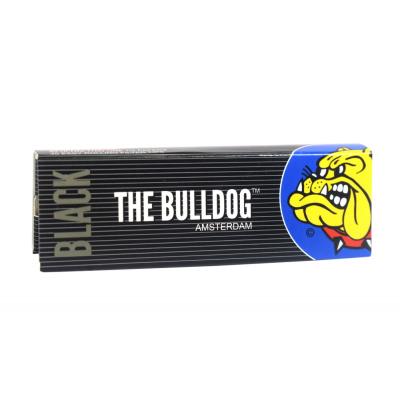 The Bulldog Black Ultra Thin 1 & 1/4 Rolling Papers & Tips 1 Pack