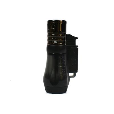 Palio Vesuvio Triple Torch Jet Flame Cigar Lighter - Black