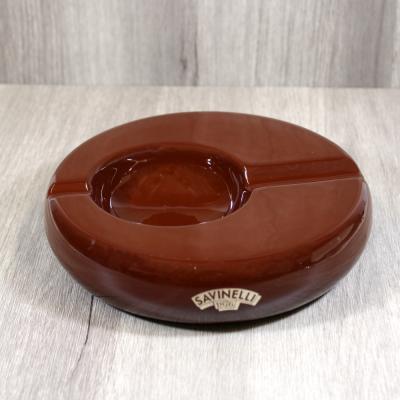 Savinelli Posacenere Ceramic Rounded Cigar Ashtray - Brown