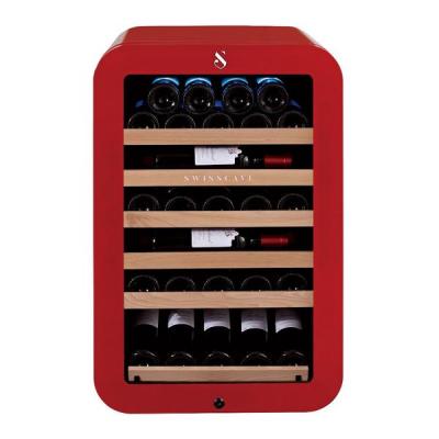 Swisscave Single Zone Wine Cooler - 39-43 Bottle Capacity - Red