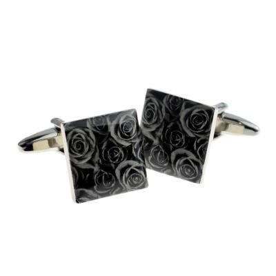 Black Rose Cufflinks (End of Line)