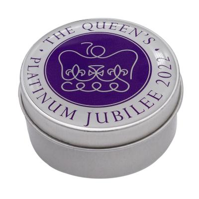 The Queens Platinum Jubilee 2022 Design Candle in Tin