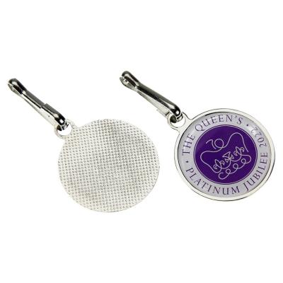 The Queen's Platinum Jubilee 2022 Design Zip or Keyring Tag