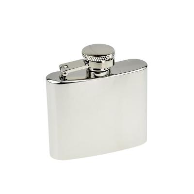 High Polished Stainless Steel 2oz Hip Flask