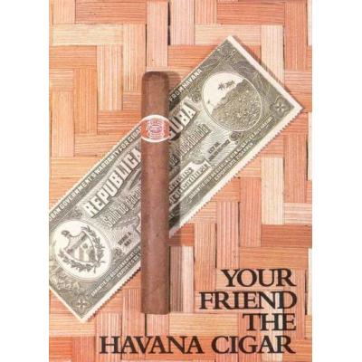 Havana Cigar Promotional Leaflet Presumed from 1980s