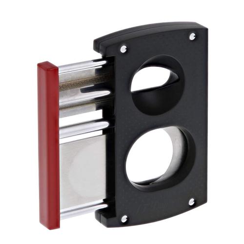 ST Dupont Cigar Cutter - Double Blade - Black & Red