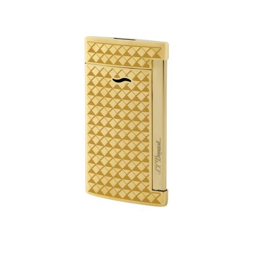ST Dupont Slim 7 - Torch Flame Lighter - Gold Fire Head