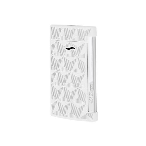 ST Dupont Slim 7 - Flat Flame Torch Lighter - Firehead White