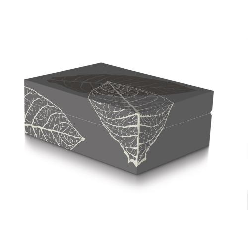 Davidoff Zino Grey Graphic Leaf Humidor - 50 Cigar Capacity