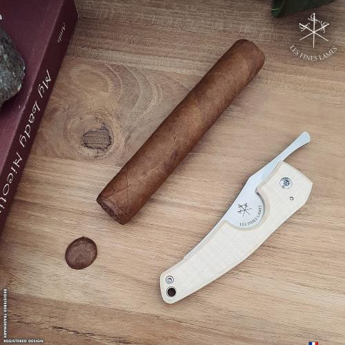 Les Fines Lames Le Petit Classic  - The Cigar Pocket Knife - Curly Maple (End of Line)