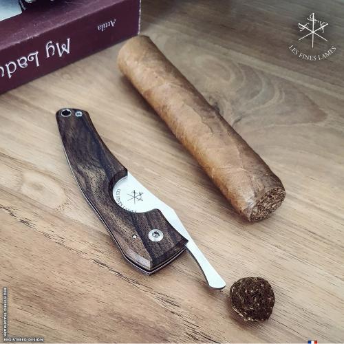 Les Fines Lames Le Petit Premium - The Cigar Pocket Knife - Ziricote