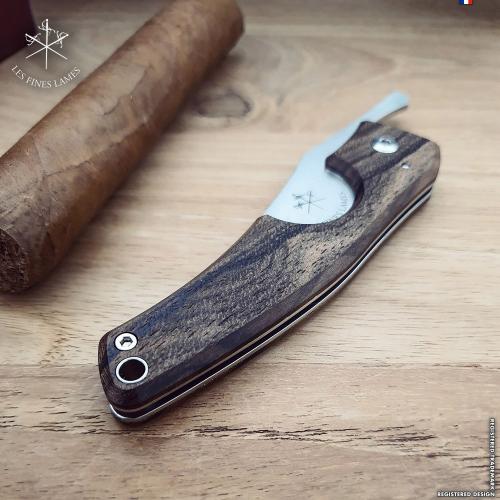 Les Fines Lames Le Petit Premium - The Cigar Pocket Knife - Ziricote