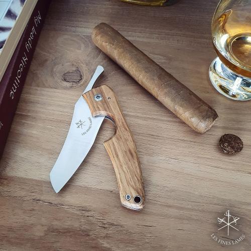 Les Fines Lames Le Petit - The Cigar Pocket Knife - Barrel Series Cognac