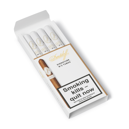 Davidoff Signature Tubos No. 2 Cigar - Pack of 4