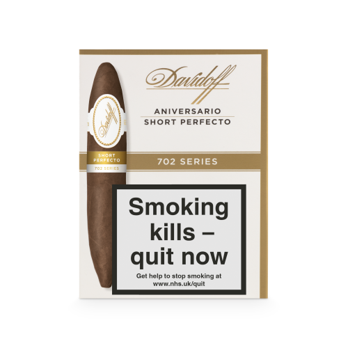 Davidoff 702 Series Aniversario Short Perfecto Cigar - Pack of 4