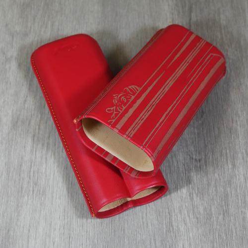 Davidoff - Year of the Tiger - XL-2 Red Leather Cigar Case (End of Line)