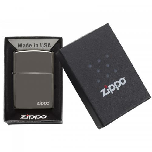 Zippo - Black Ice with Logo - Windproof Lighter