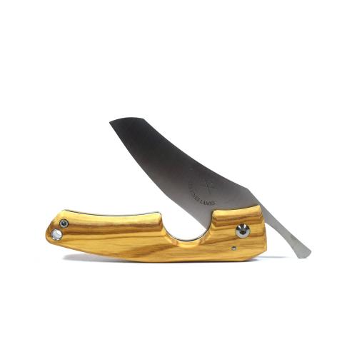 Les Fines Lames Le Petit - The Cigar Pocket Knife - Wave Blade Olive Wood