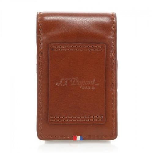 ST Dupont Line D Leather Lighter Case - Brown